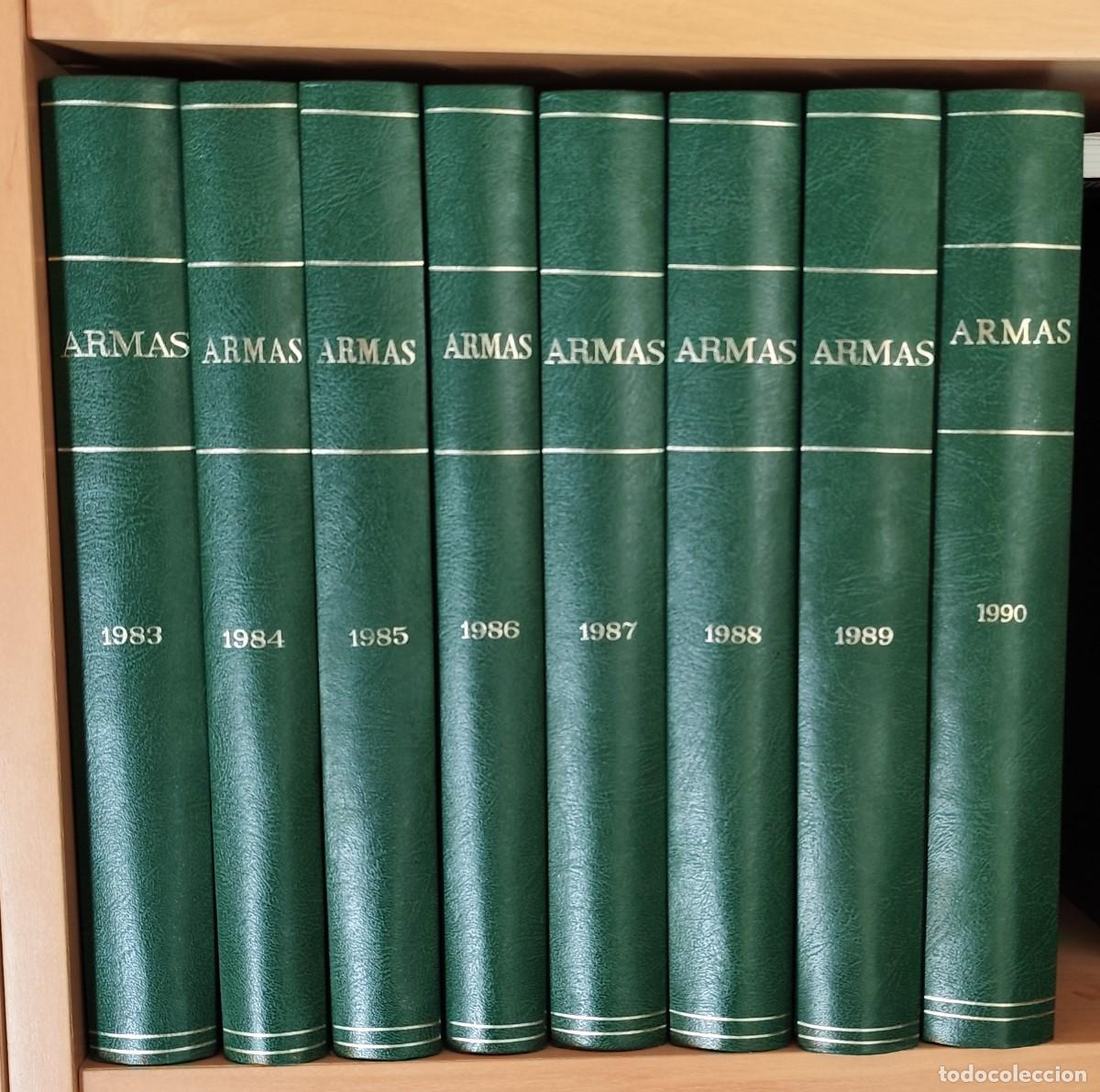 Militaria: Revista ARMAS N&uacute;m. 8 al 103 de 1983 a 1990 ambos inclusive