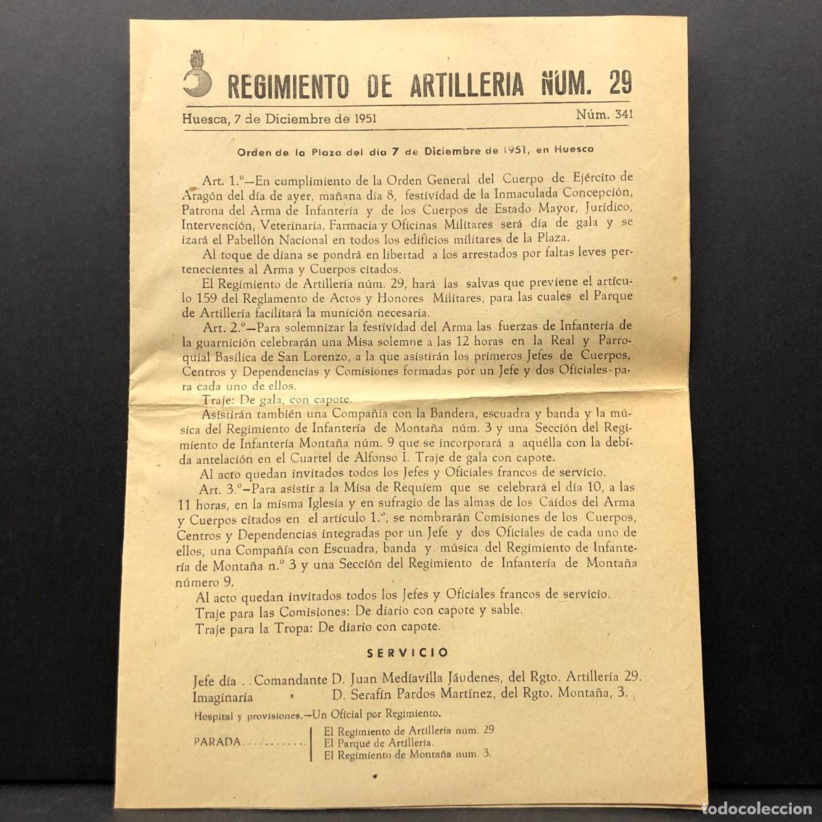 Militaria: REGIMIENTO ARTILLERIA DE MONTA&Ntilde;A NUM. 29 - HUESCA - NUM. 341 - REVISTA MILITAR / 584