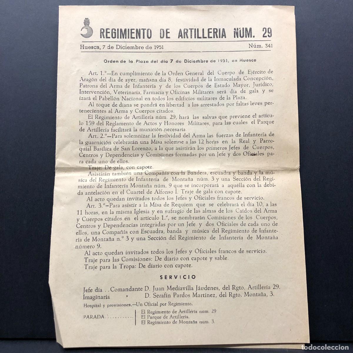 Militaria: REGIMIENTO ARTILLERIA DE MONTA&Ntilde;A NUM. 29 - HUESCA - NUM. 341 - REVISTA MILITAR / 586