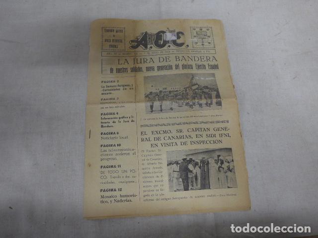Militaria: Antiguo diario Semanario grafico de Africa Occidental Espa&ntilde;ola, 1959, Sahara Ifni. AOE. Original