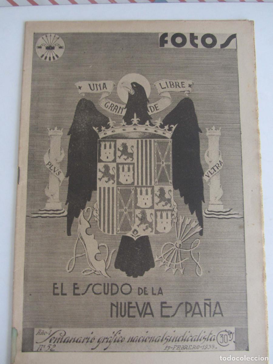 Militaria: Semanario gr&aacute;fico FOTOS 52 (Febrero 1938) Guerra civil. Frente de Teruel. Sierra Palomera.