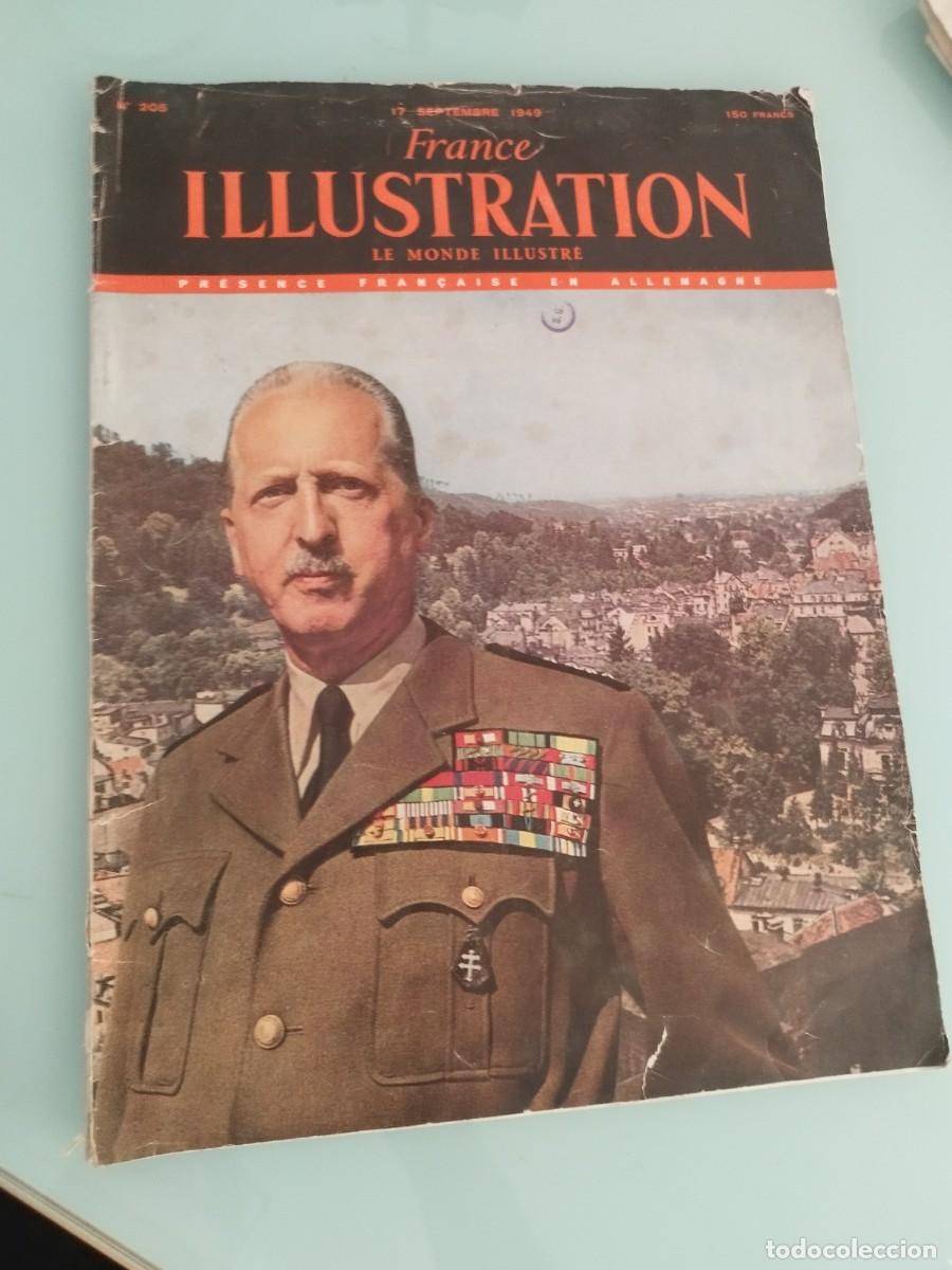 Militaria: Antigua Revista francesa. France Illustration (con el subt&iacute;tulo Le Monde Illustr&eacute;. 17 sep. 1949. 205