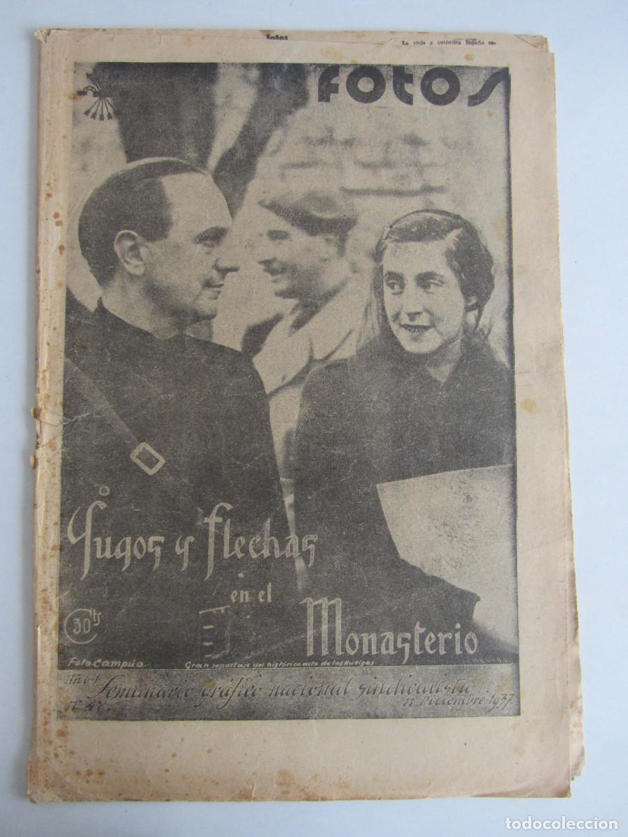 Militaria: Semanario gr&aacute;fico FOTOS 42 (Diciembre 1937) Guerra civil. M&aacute;laga. Madrid ciudad Universitaria