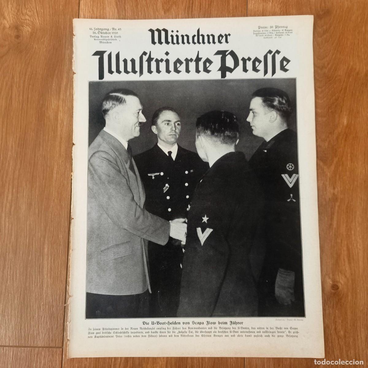 Militaria: MUNCHNER ILLUSTRIERTE PRESS, 1939 - REVISTA ALEMANA - HEROE SCAPA FLOW GUNTHER PRIEN - U BOAT UBOOT