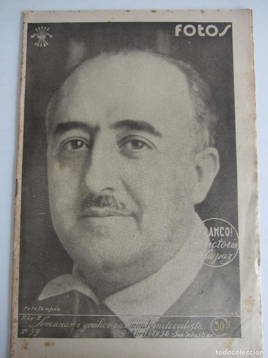 Militaria: Semanario gr&aacute;fico FOTOS 59 (Abril 1938) Guerra civil. L&eacute;rida. Gandesa. Hospital marroqu&iacute; de Granada