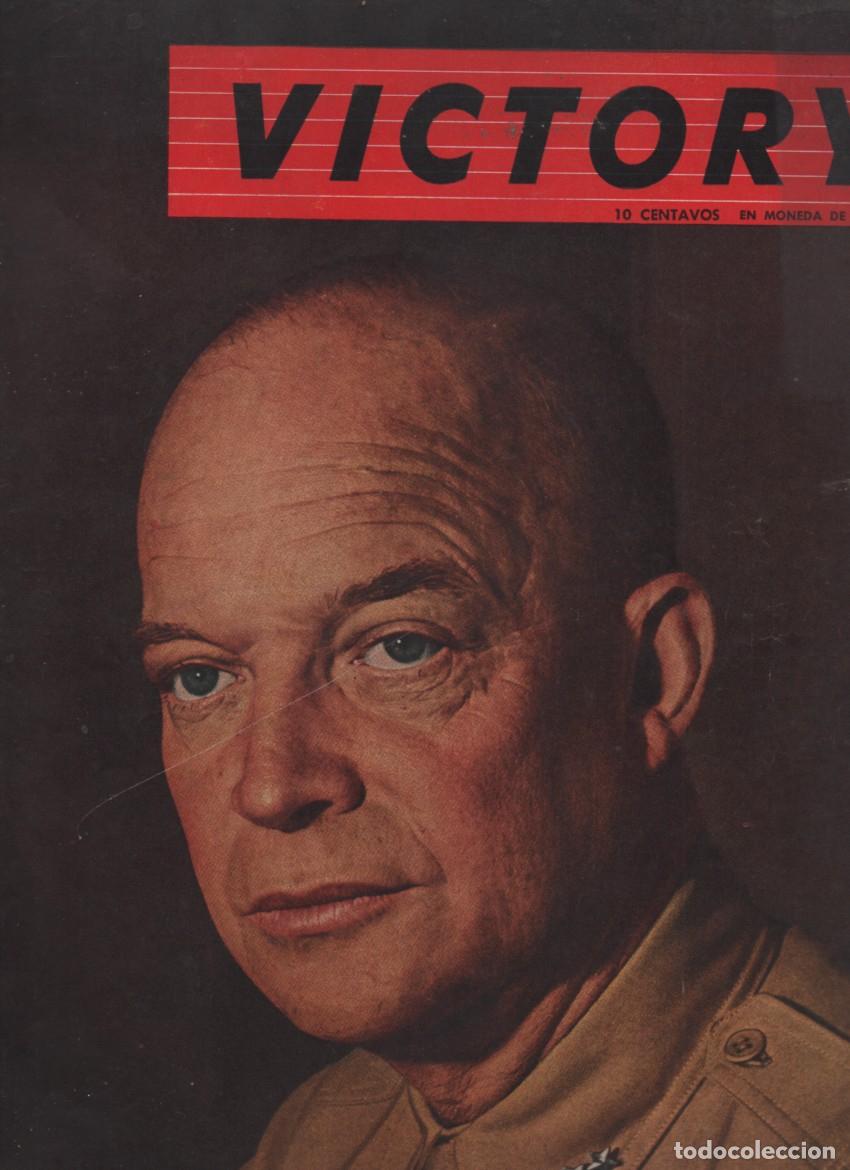 Militaria: REVISTA VICTORY, VOLUME 2, N&ordm; 1. PORTADA: EISENHOWER, ABRIL 1944. II GUERRA MUNDIAL