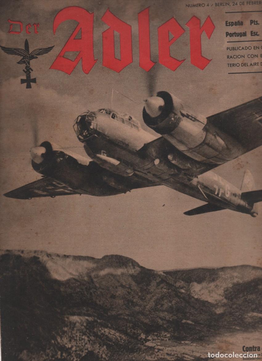 Militaria: REVISTA DER ADLER, NUMERO 4. EL JUNKERS JU 88 BOMBARDEANDO. BERLIN, 24 FEBREO 1942