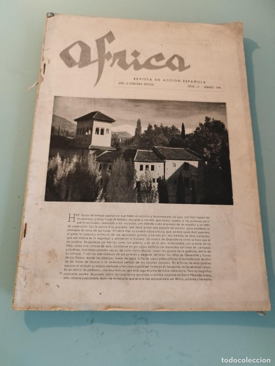 Militaria: Antigua revista, &Aacute;frica N&deg; 15 y 16. Como se ven en las fotos.