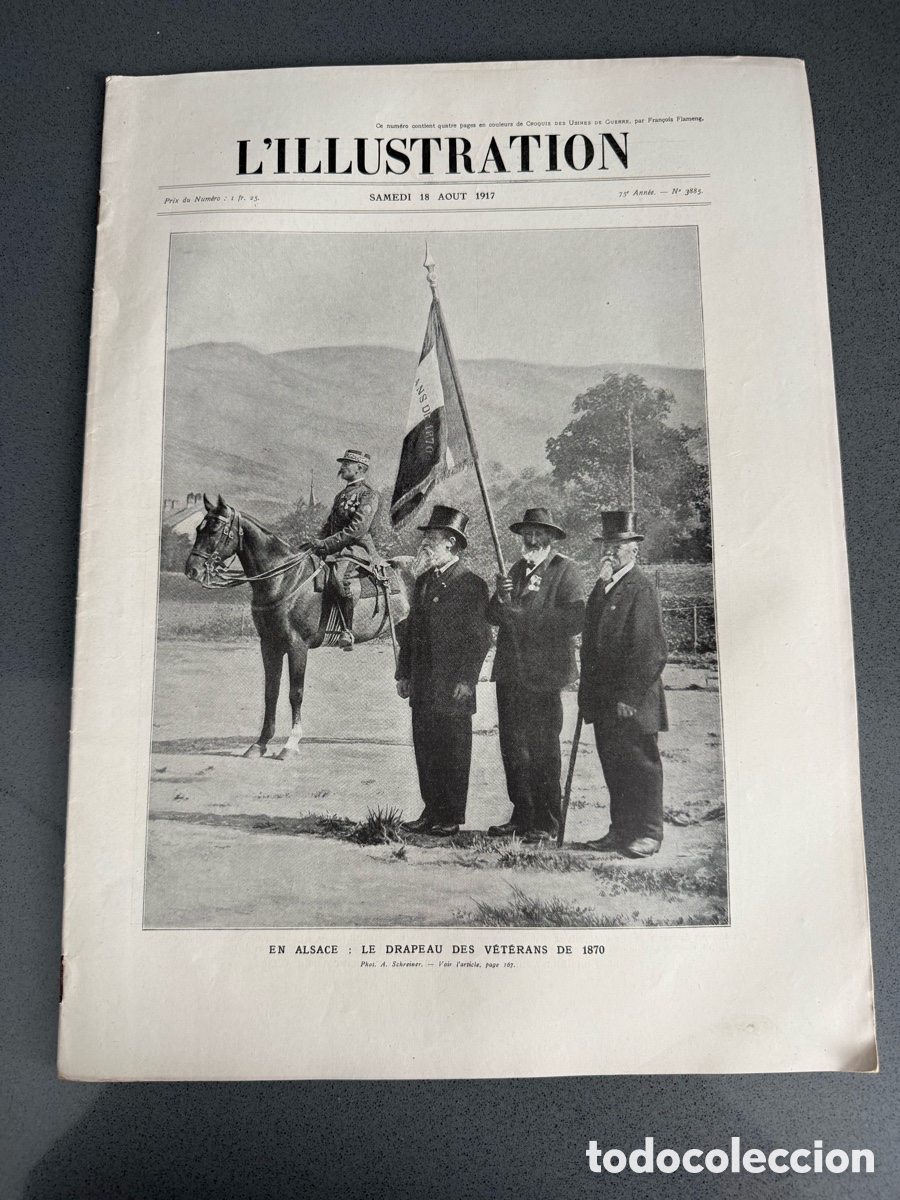 Militaria: a&ntilde;o 1917 - REVISTA HISTORIA L'ILLUSTRATION n&ordm; 3869 abril - GRABADOS - ALSACIA PRIMERA GUERRA MUNDIA