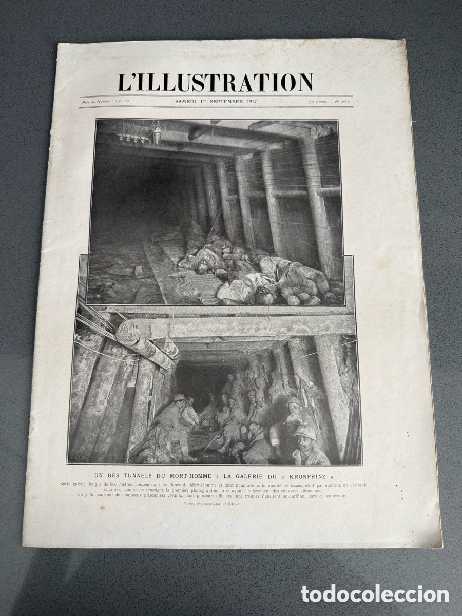 Militaria: a&ntilde;o 1917 - REVISTA HISTORIA L'ILLUSTRATION n&ordm; 3887 septiembre - GRABADOS - PRIMERA GUERA MUNDIAL VE