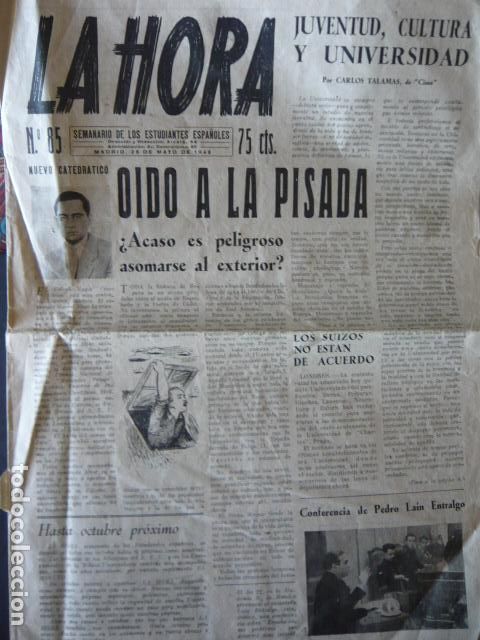 Militaria: LA HORA SEMANARIO ESTUDIANTES ESPA&Ntilde;OLES 28 DE MAYO DE 1948 SINDICATO ESPA&Ntilde;OL UNIVERSITARIO SEU