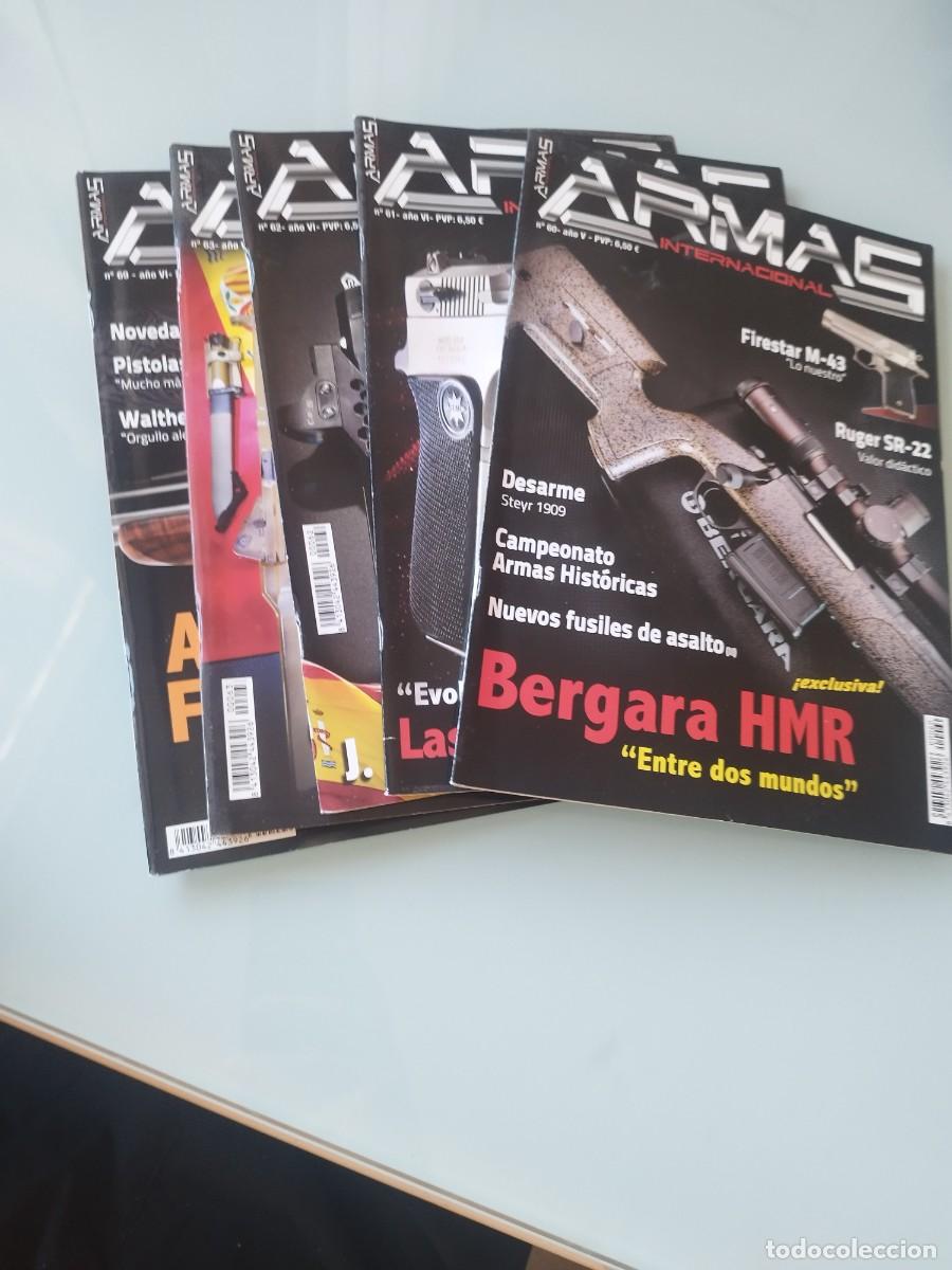 Militaria: Lote de 5 revistas Armas Internacional. Ns&deg; 60-61-62-63-69.