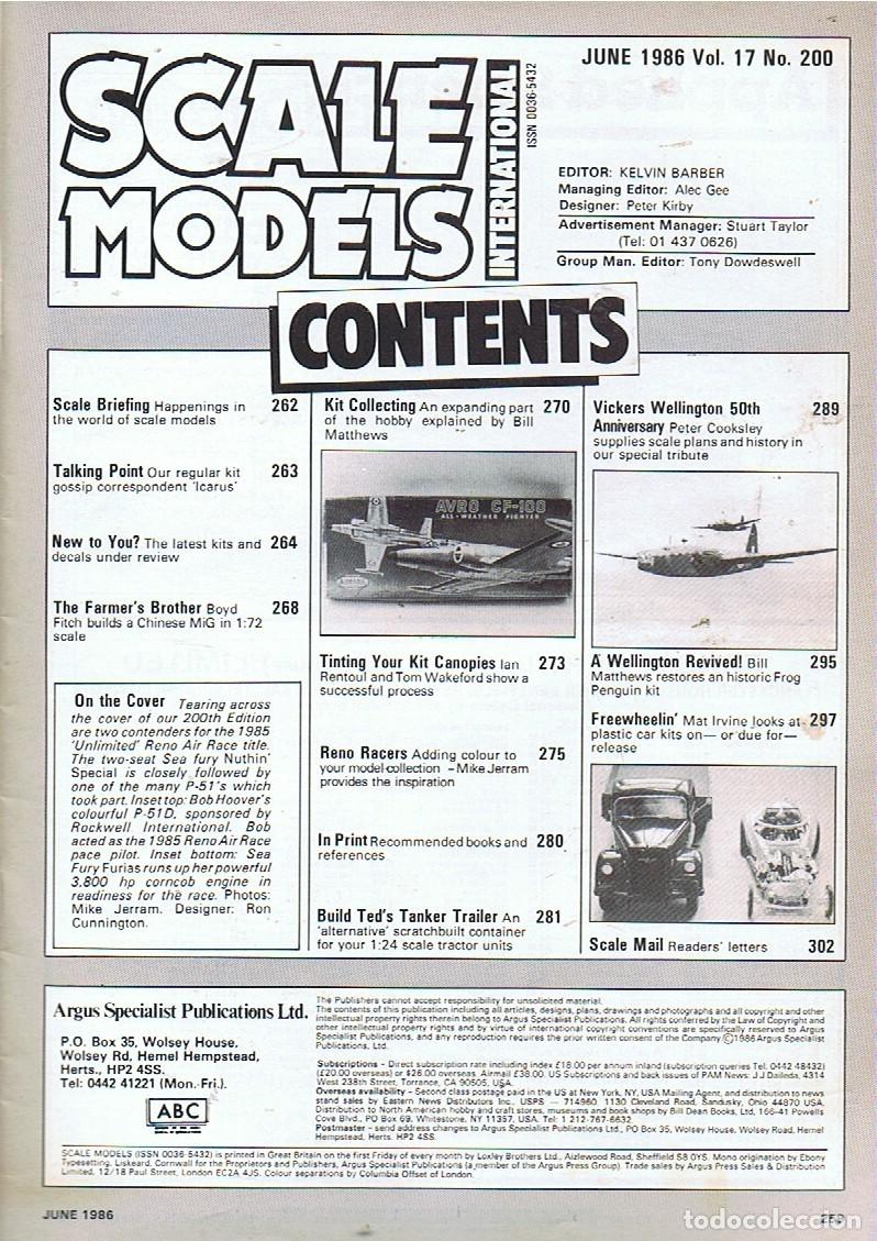 Militaria: SCALE MODELS A&Ntilde;O 1986 JUNIO - Foto 2
