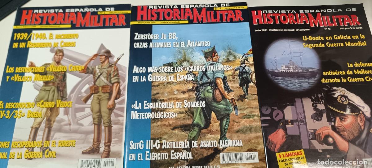 Militaria: LOTE DE 3 REISTAS ESPA&Ntilde;OLA DE HISTORIA MILITAR, EL N. 1, 3 Y 13, DEL A&Ntilde;O 2000