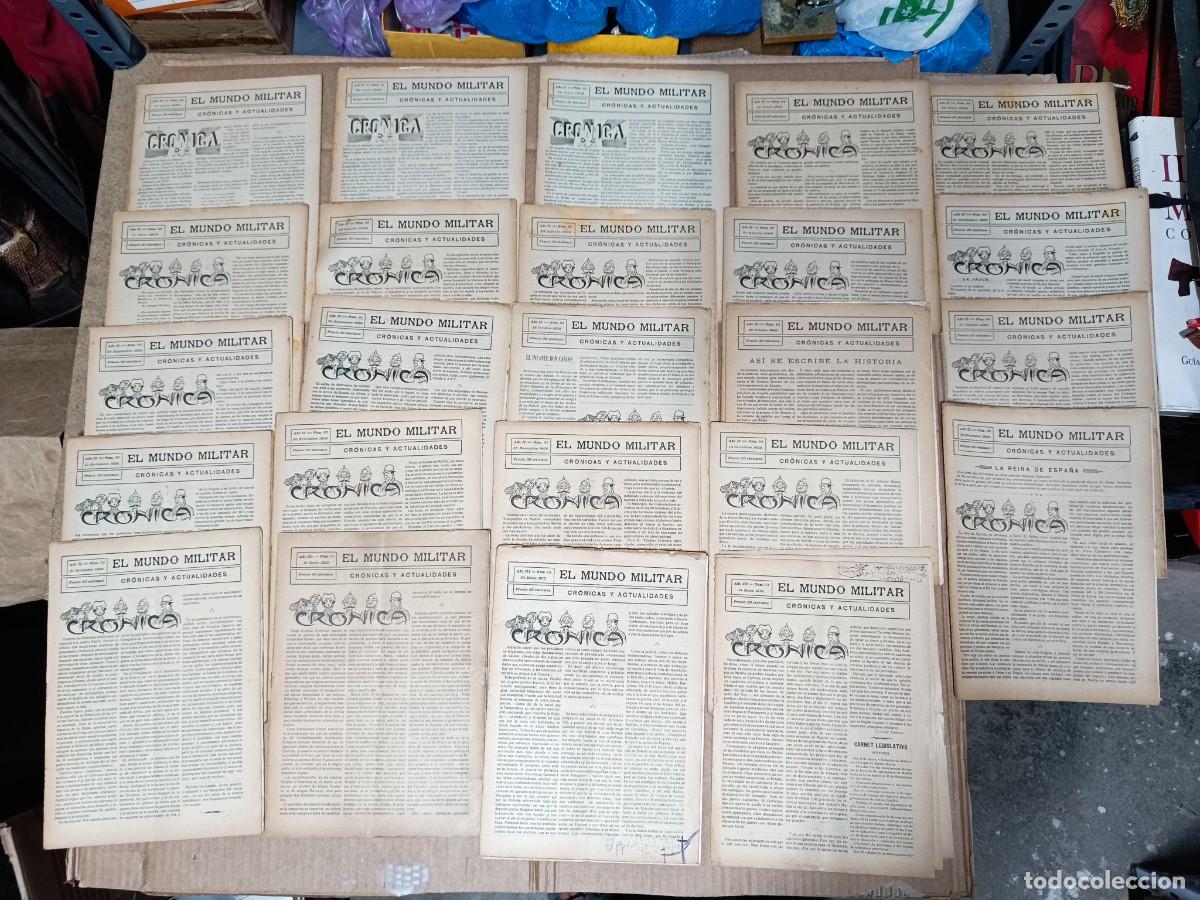 Militaria: LOTE DE 24 ANTIGUAS REVISTAS EL MUNDO MILITAR, 1909 Y 1910 GUERRA DE AFRICA, CEUTA RIF MARRUECOS P30