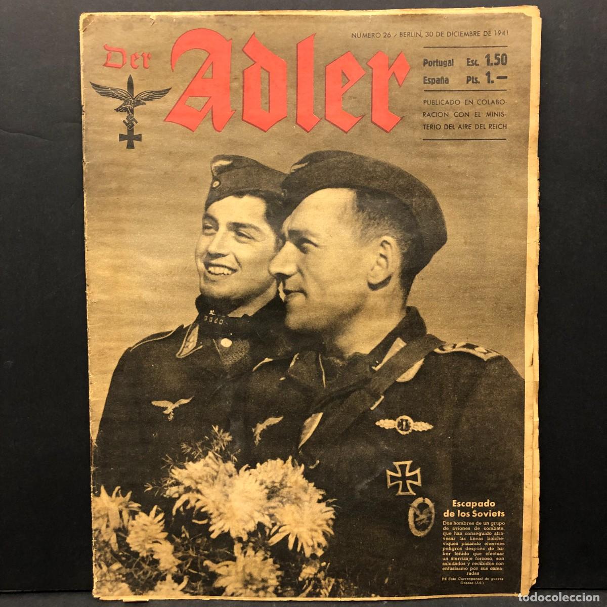 Militaria: DER ADLER - REVISTA NAZI - N&ordm; 26 BERLIN 30 DE DICIEMBRE DE 1941 - MINISTERIO AIRE TERCER REICH / 622