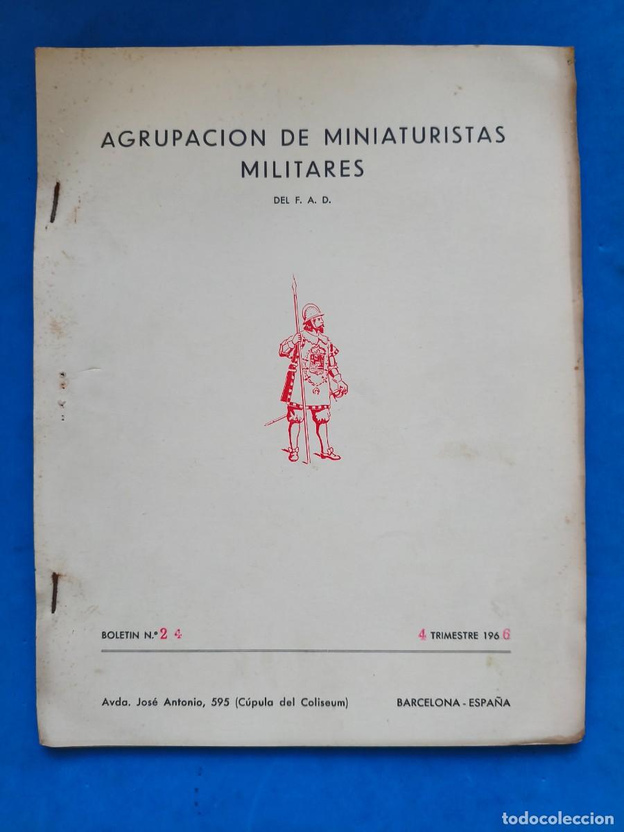 Militaria: Bolet&iacute;n de la Agrupaci&oacute;n de Miniaturistas Militares. N&ordm;24. 4&ordm; Trimestre de 1966. Dedicado a Artiller
