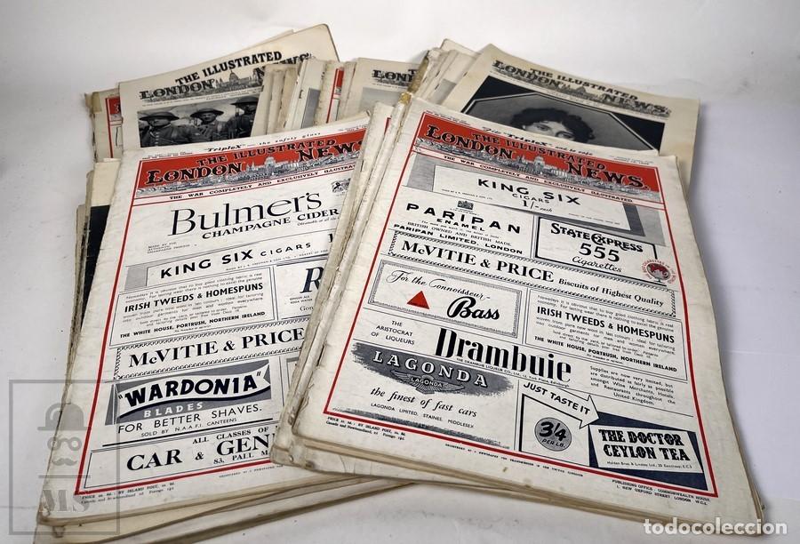 Militaria: 38 Revistas/Publicaciones En Ingl&eacute;s - London News / II Guerra Mundial - A&ntilde;os 1940,41,43,44 y 45