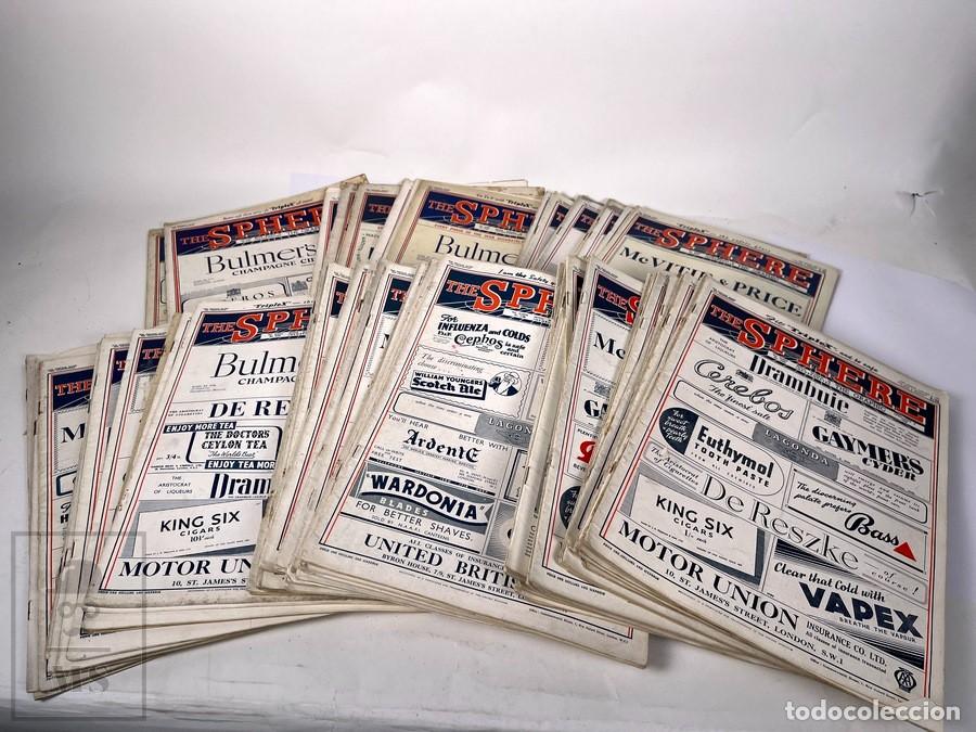 Militaria: 70 Revistas/Publicaciones En Ingl&eacute;s Reino Unido - The Sphere / II Guerra Mundial - A&ntilde;os 1940 al 1945