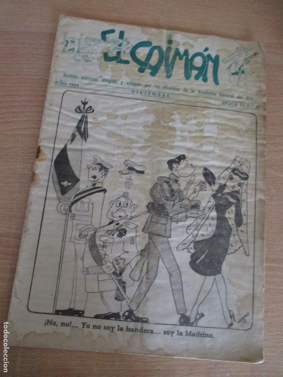 Militaria: REVISTA EL CAIM&Aacute;N, n&ordm;. 17-A&Ntilde;O 1949- EDICIEMBRE- &Eacute;POCA III-CON 20 P&Aacute;G., INCLUIDAS LAS TAPAS