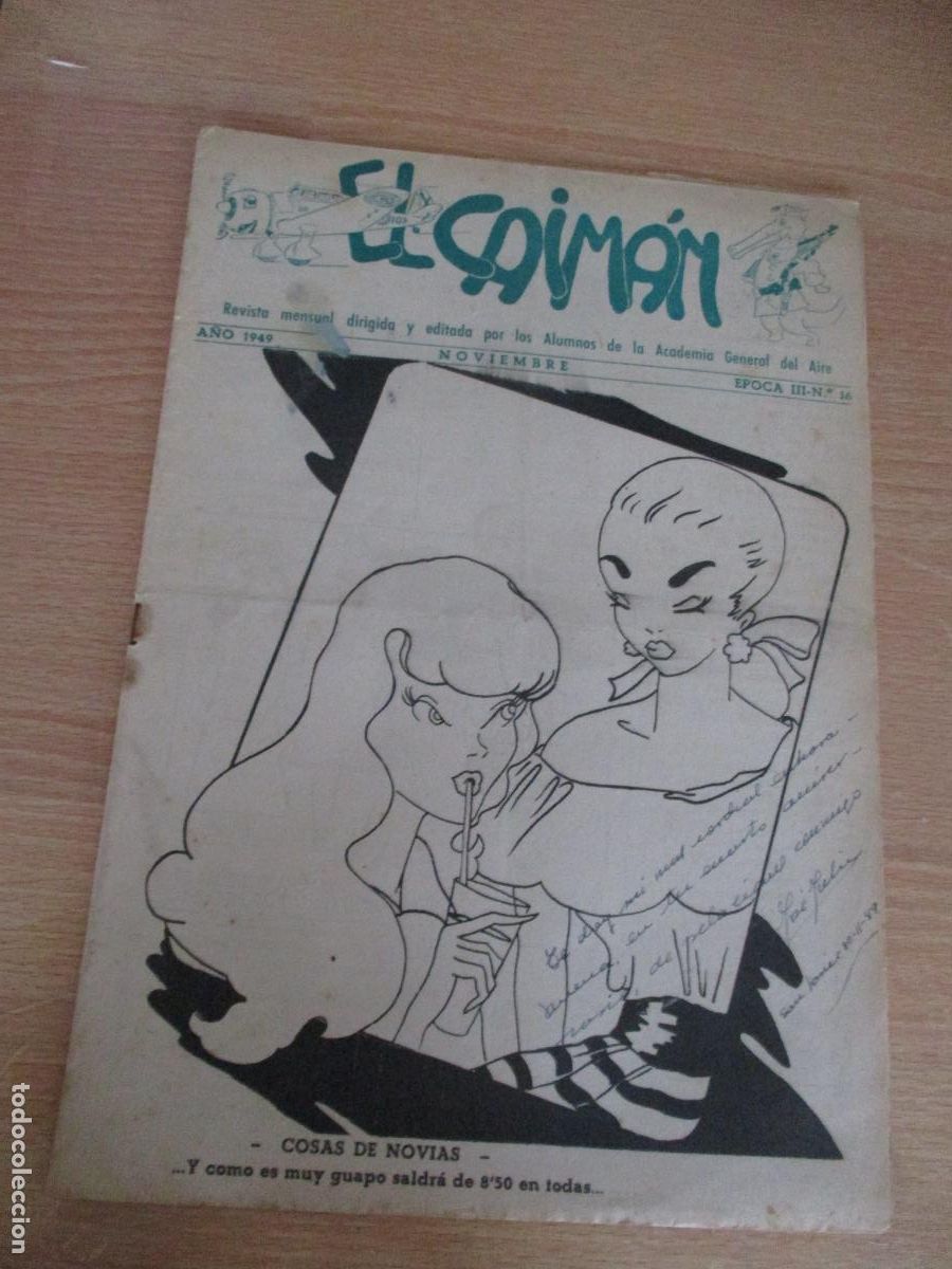 Militaria: REVISTA EL CAIM&Aacute;N, n&ordm;. 16-A&Ntilde;O 1949- NOVIEMBRE- &Eacute;POCA III-CON 16 P&Aacute;G., INCLUIDAS LAS TAPAS