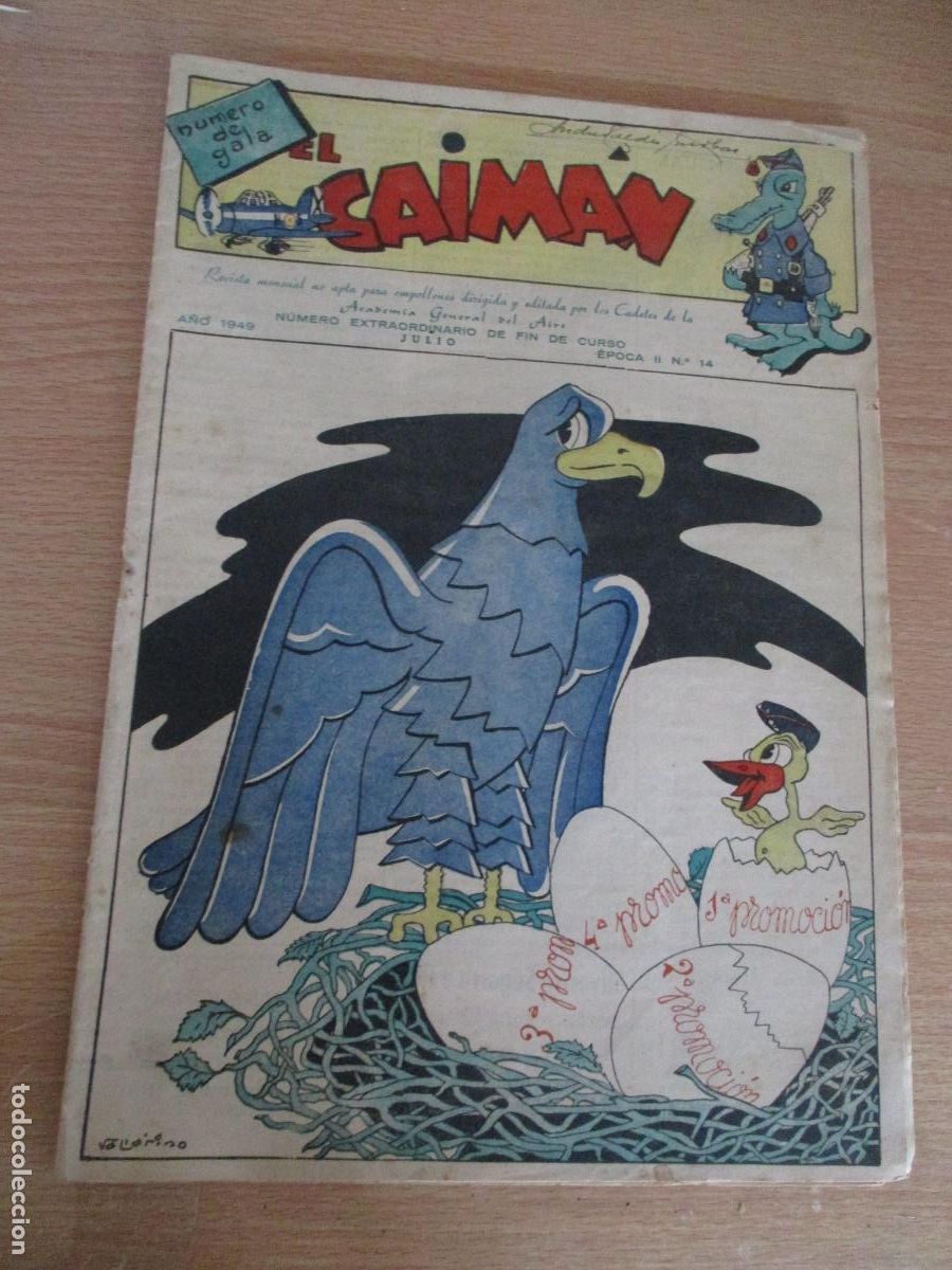 Militaria: REVISTA EL CAIM&Aacute;N, n&ordm;. 14-A&Ntilde;O 1949- JULIO- &Eacute;POCA II-CON 24 P&Aacute;G., INCLUIDAS LAS TAPAS
