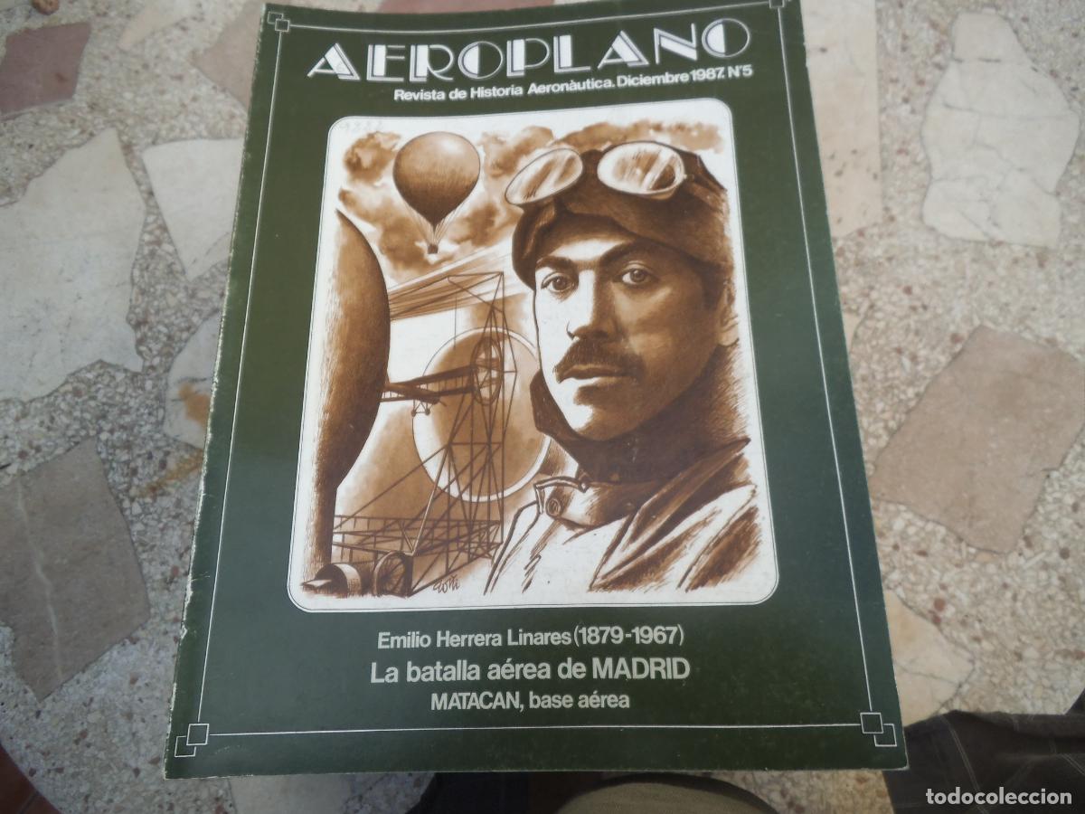 Militaria: revista aeroplano n&ordm; 5, a&ntilde;o 1987, revista de historia aeronautica, 160 paginas