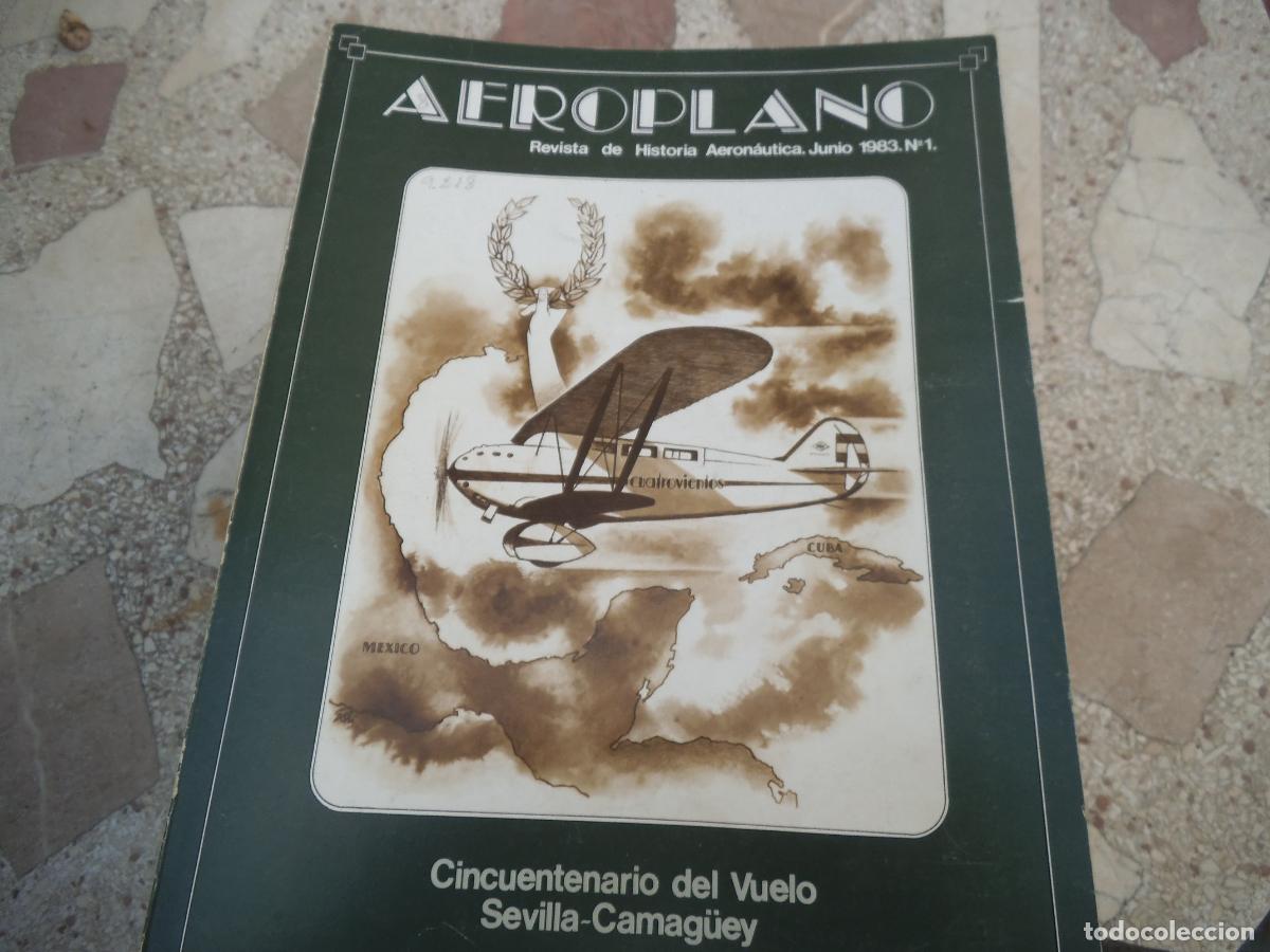 Militaria: revista aeroplano n&ordm; 1, a&ntilde;o 1983, revista de historia aeronautica, 148 paginas