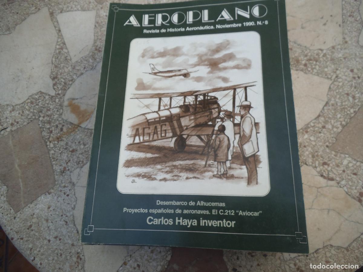 Militaria: revista aeroplano n&ordm; 8 ,a&ntilde;o 1990, revista de historia aeronautica , 176 paginas