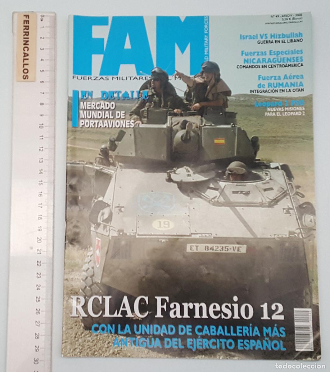 Military Antiques: REVISTA FAM FUERZAS MILITARES DEL MUNDO N&ordm; 49 RCLAC FARNESIO 12, WORLD MILITARY FORCES