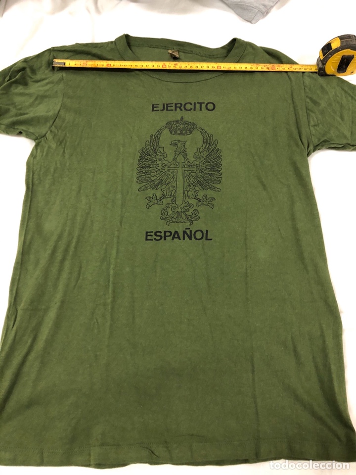 Camiseta interior Ejército Español. Tallas letras L Color Verde