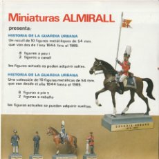 Militaria: GUARDIA URBANA DE BARCELONA ( UNIFORMIDAD - FIGURITAS DE PLOMO) (VER INFORMACIÓN )