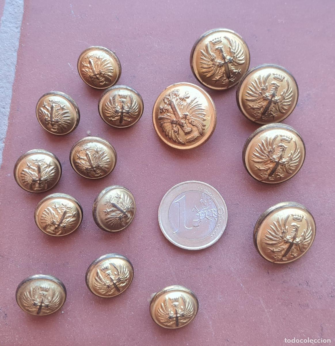 Militaria: LOTE BOTONES GUERRERA EJERCITO ESPA&Ntilde;OL - Foto 1