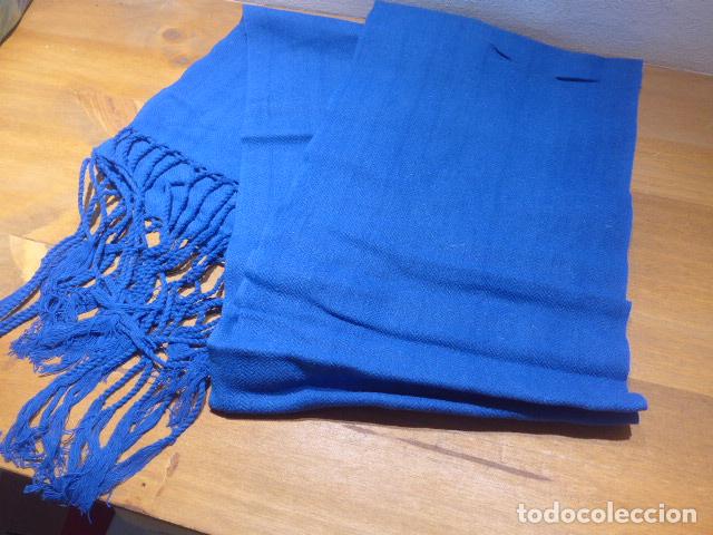 Militaria: Antigua faja o fajin azul de regulares, original.
