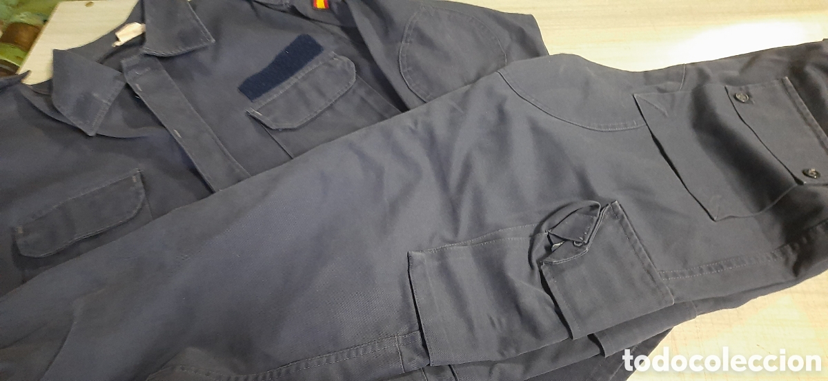 Militaria: Uniforme faena azul mahon ferrocarriles/carros