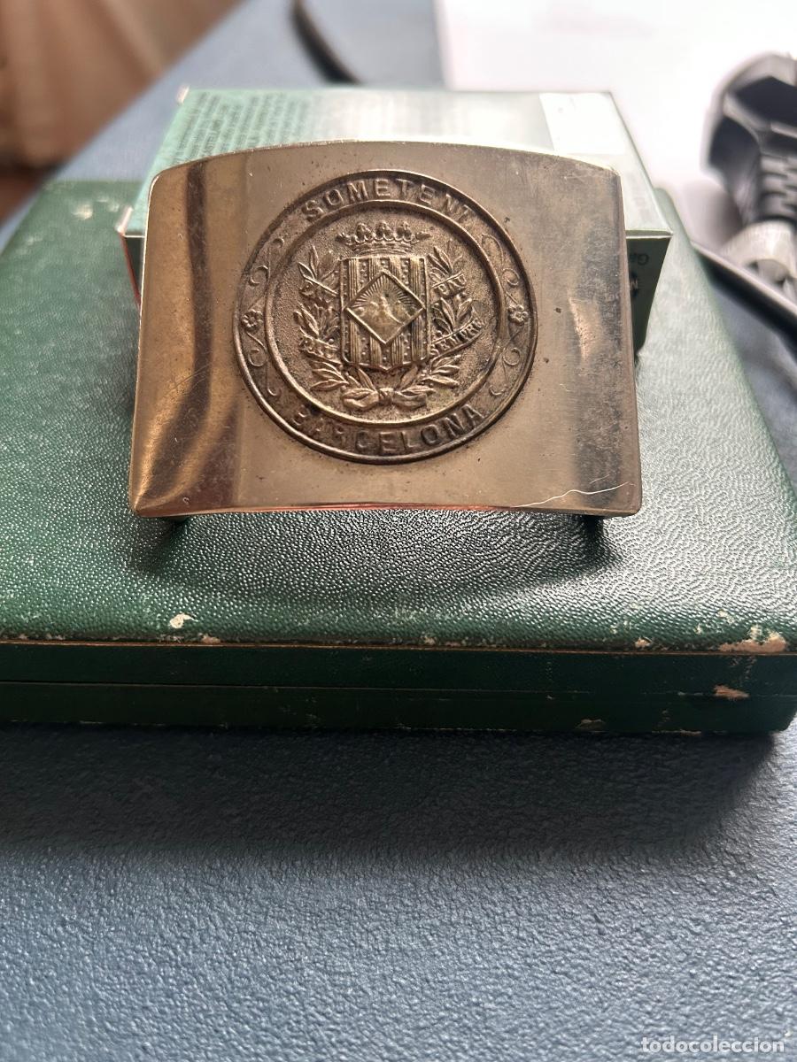 Militaria: Hebilla Somaten Armado de Barcelona, &eacute;poca Rep&uacute;blica