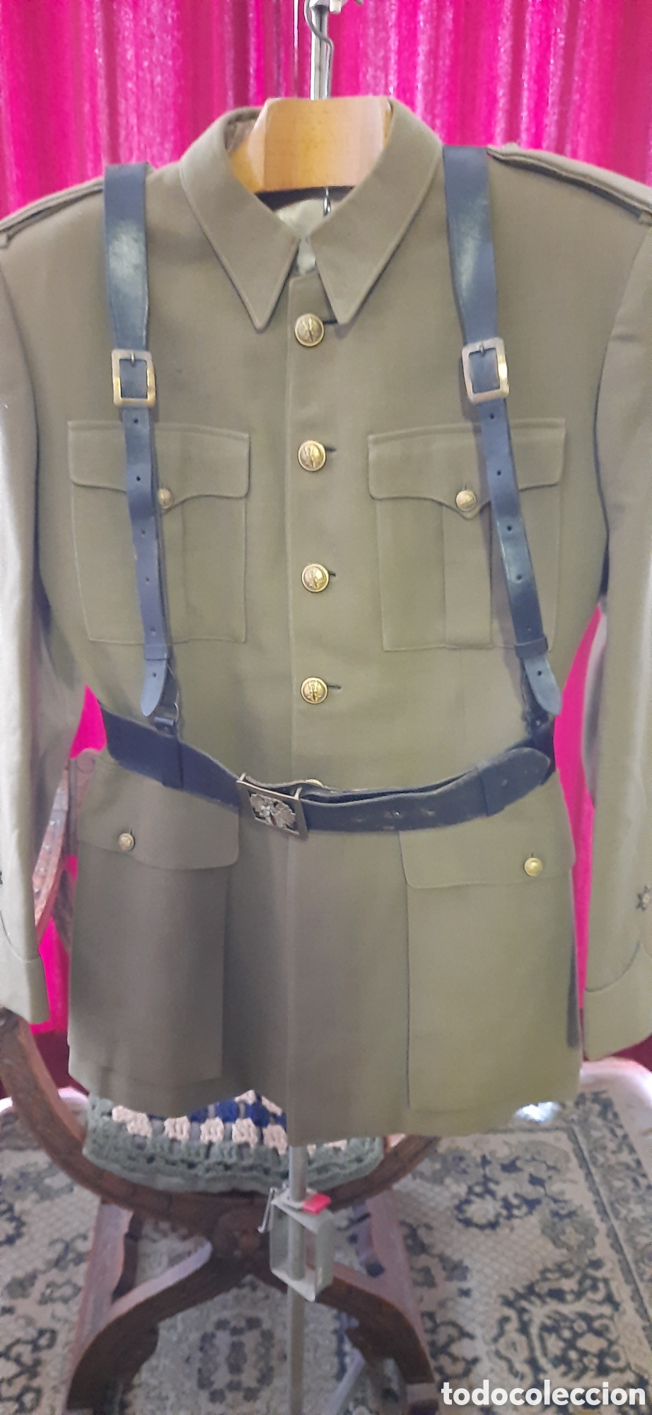 Militaria: Chaqueta y pantal&oacute;n grado de alferez del INEM