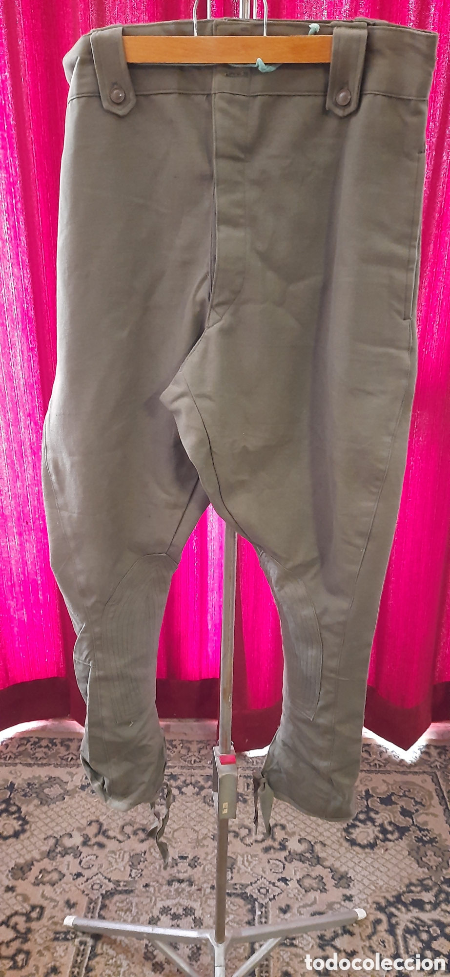 Militaria: Pantal&oacute;n militar de montar caballeria a&ntilde;os 50-60 ideal recreacion guerra civil talla 42