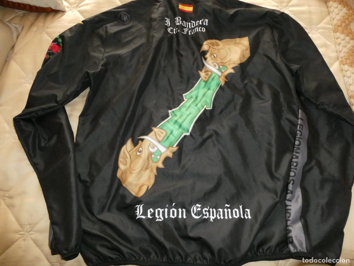 Militaria: SUDADERA T&Eacute;CNICA CORTAVIENTO MILITAR LEGIONARIO. I BANDERA FRANCO LEGI&Oacute;N I TERCIO MELILLA. L . 170GR