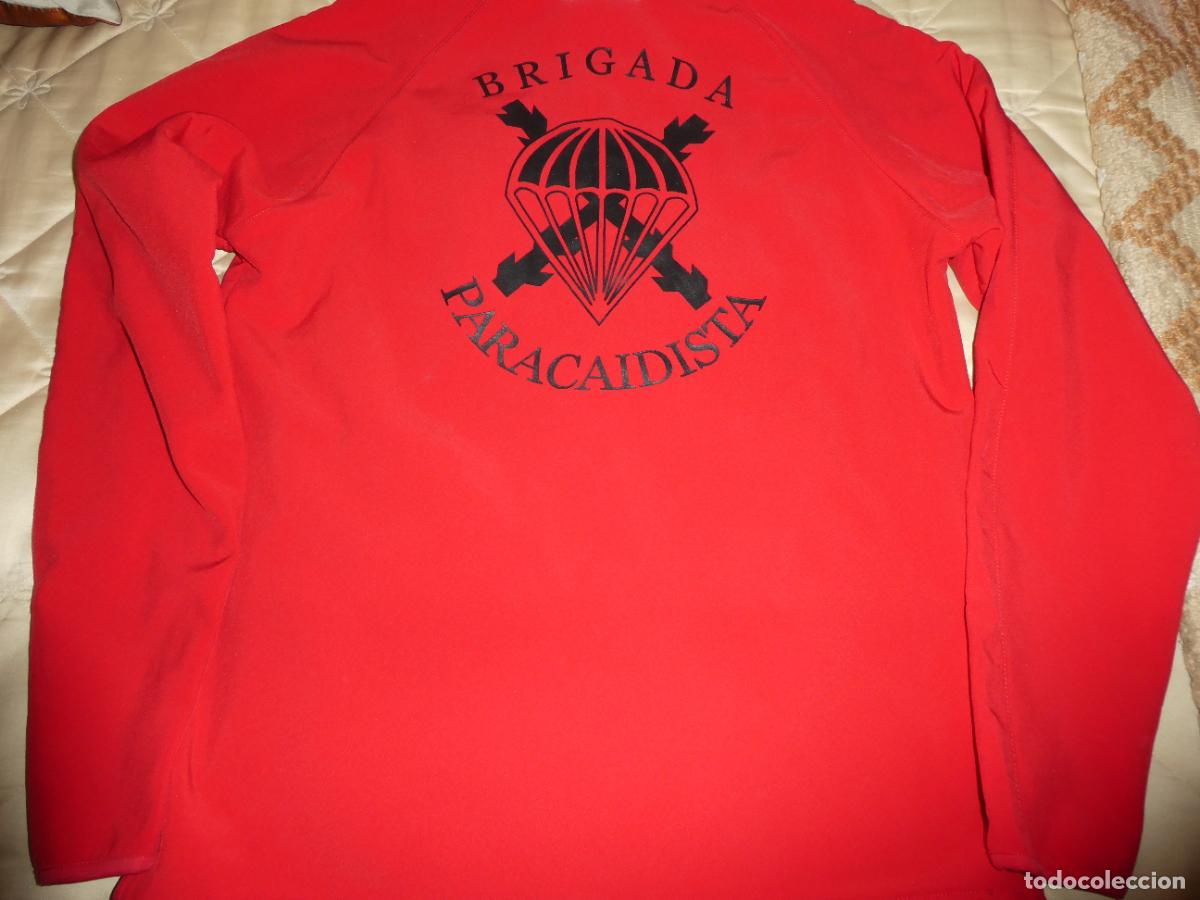 Militaria: SUDADERA FORRO POLAR MILITAR. BRIPAC BRIGADA PARACAIDISTA I BANDERA ROGER DE FLOR. XL. 600GR
