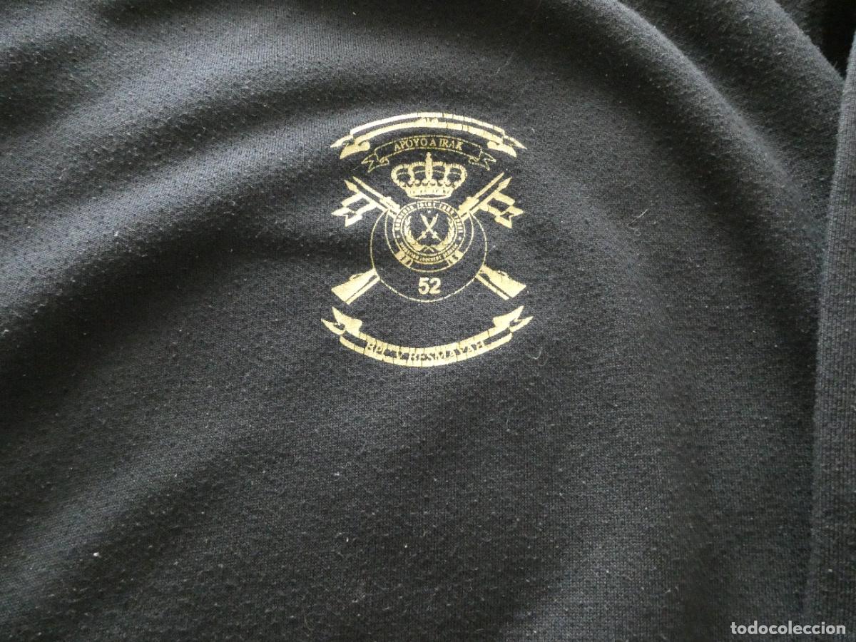 Militaria: SUDADERA MILITAR. REGULARES 52 MELILLA MISI&Oacute;N EN IRAK. TALLA L. 400GR