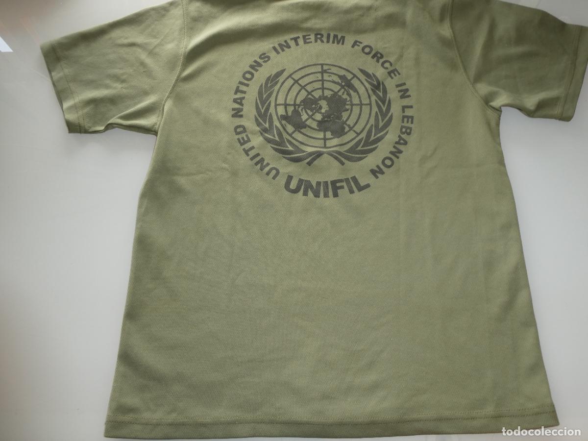 Militaria: CAMISETA MILITAR LEGIONARIA. NACIONES UNIDAS MISI&Oacute;N L&Iacute;BANO UNIFIL. TALLA L. 140GR