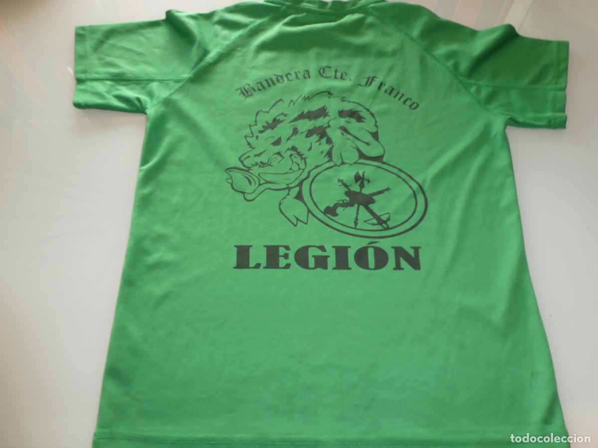 Militaria: CAMISETA MILITAR LEGIONARIA. LEGI&Oacute;N ESPA&Ntilde;OLA. BANDERA COMANDANTE FRANCO 3 COMPA&Ntilde;IA . TALLA M. 120GR