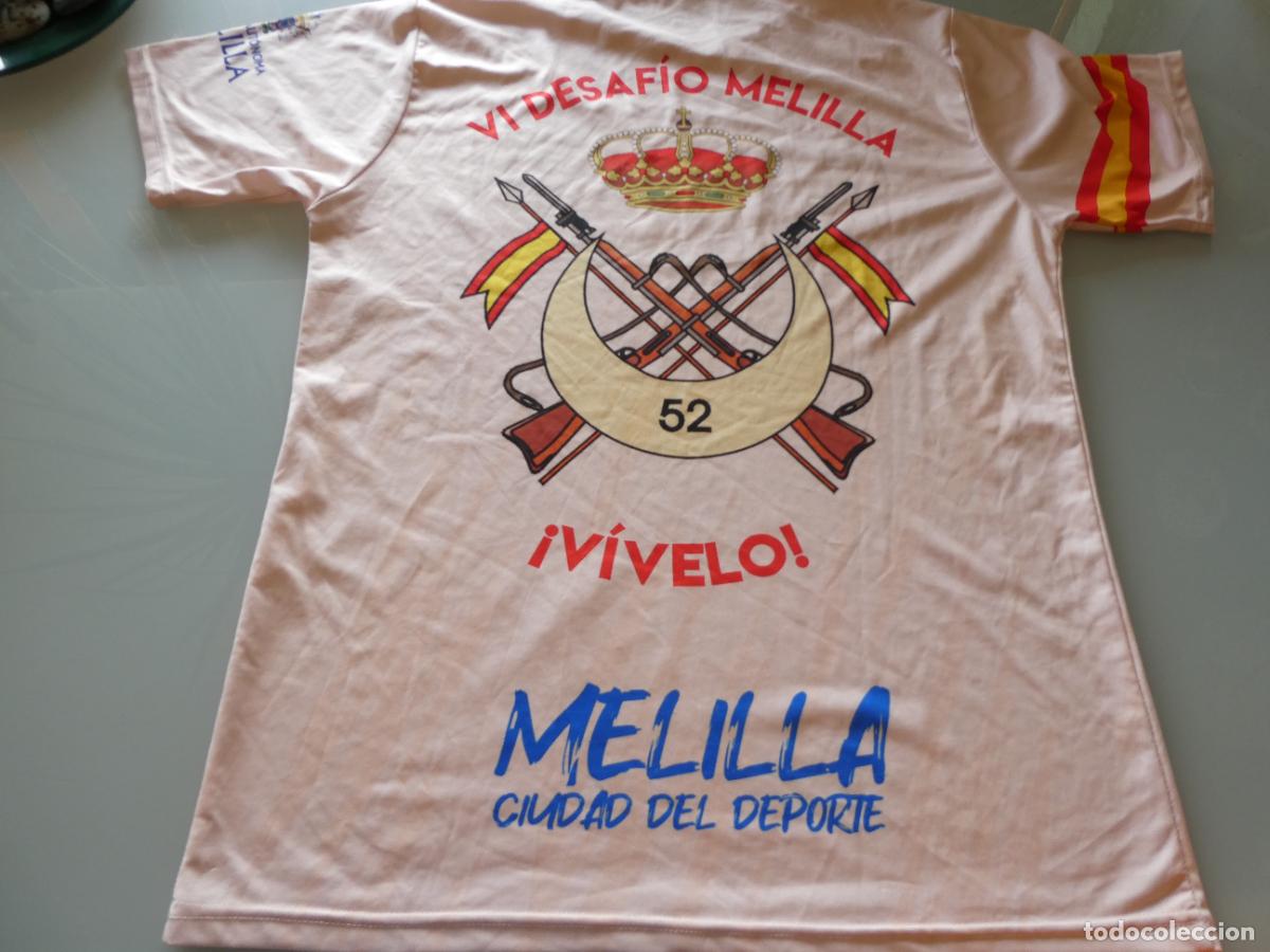 Militaria: CAMISETA MILITAR GRUPO FUERZAS REGULARES MELILLA 52 VI DESAF&Iacute;O. TALLA L. 150GR