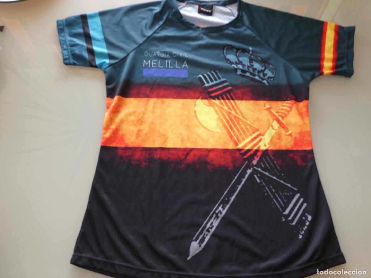 Militaria: CAMISETA MILITAR GUARDIA CIVIL DE MELILLA. TALLA XL. 100GR