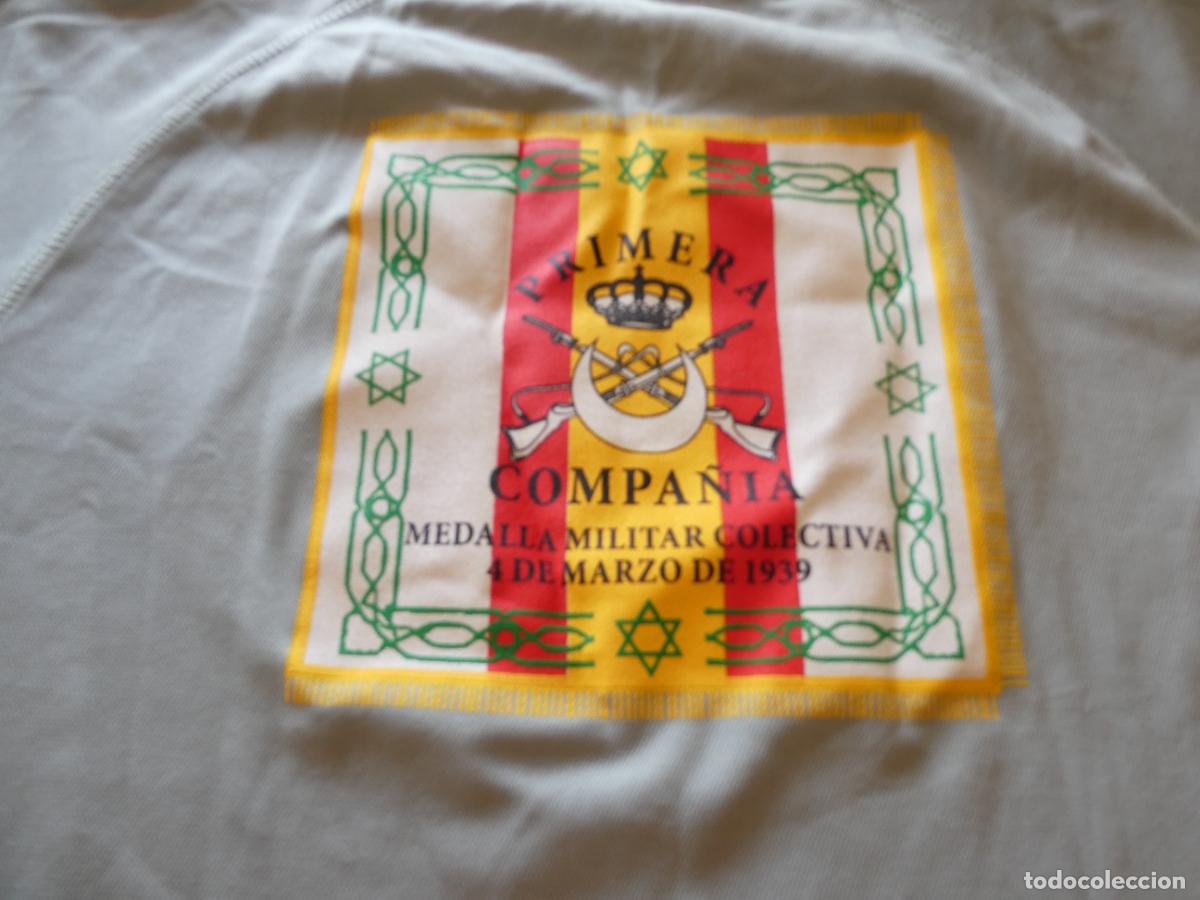 Militaria: CAMISETA MILITAR FUERZAS REGULARES MELILLA 52. PRIMERA COMPA&Ntilde;&Iacute;A MEDALLA COLECTIVA 1939. M. 140GR