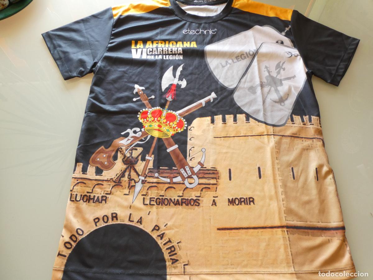 Militaria: CAMISETA MILITAR LEGIONARIA. LEGI&Oacute;N ESPA&Ntilde;OLA . VI CARRERA AFRICANA MELILLA TALLA L. 130GR