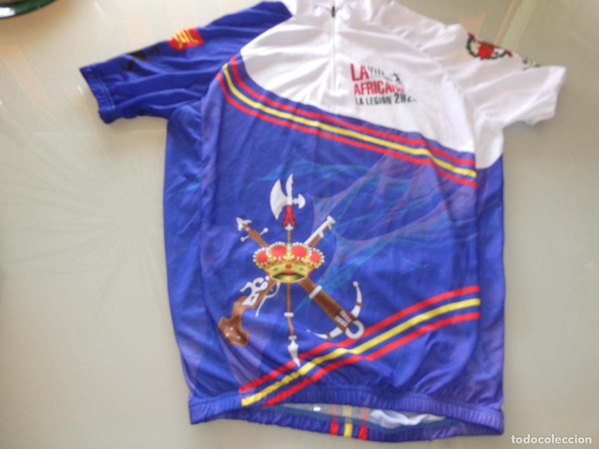 Militaria: MAILLOT DEPORTIVO MILITAR LEGIONARIO. LEGI&Oacute;N ESPA&Ntilde;OLA. CICLISMO VIII AFRICANA MELILLA. L . 120GR