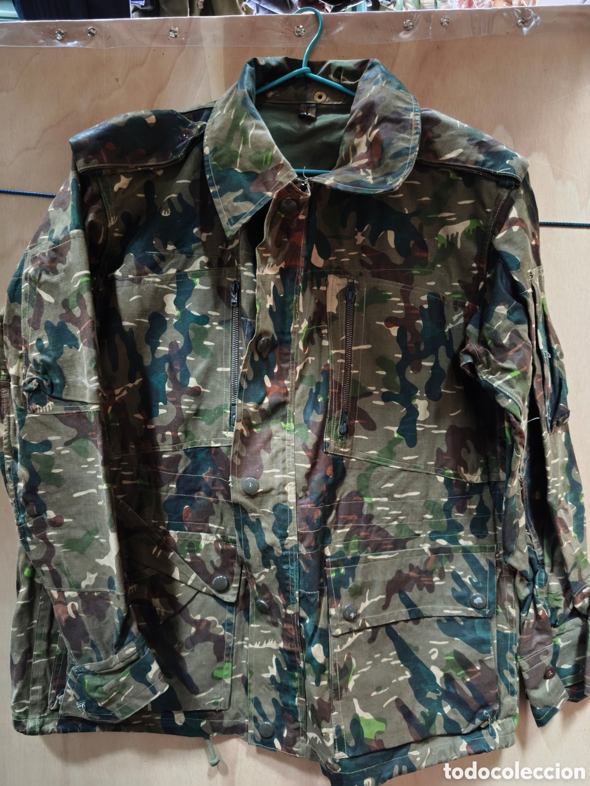 Militaria: CHAQUET&Oacute;N PARACAIDISTA A M-61 ROCOSO A&Ntilde;OS 60/70 TM/L 48&times;60&times;120&times;70 BUEN USO