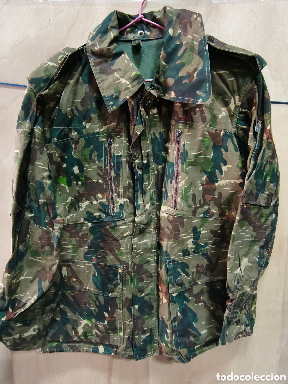 Militaria: CHAQUET&Oacute;N PARACAIDISTA B ROCOSO A&Ntilde;OS 60/70 BUEN ESTADO 50&times;60&times;124&times;70 CMS
